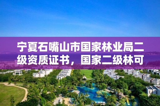 宁夏石嘴山市国家林业局二级资质证书，国家二级林可以开采石场吗