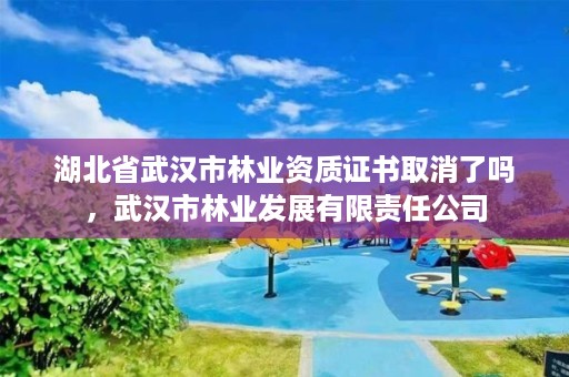 湖北省武汉市林业资质证书取消了吗，武汉市林业发展有限责任公司