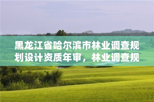 黑龙江省哈尔滨市林业调查规划设计资质年审，林业调查规划设计资质查询