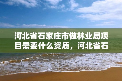 河北省石家庄市做林业局项目需要什么资质，河北省石家庄市做林业局项目需要什么资质呢