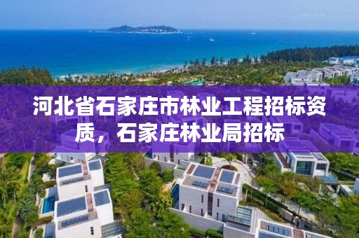 河北省石家庄市林业工程招标资质，石家庄林业局招标