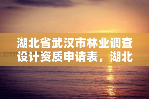 湖北省武汉市林业调查设计资质申请表，湖北省林业调查规划院待遇怎么样