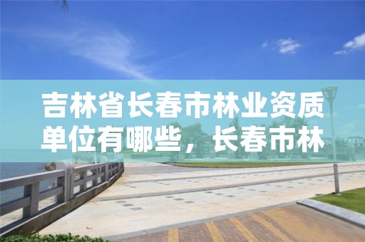 吉林省长春市林业资质单位有哪些，长春市林业设计院