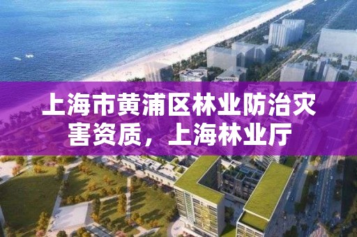 上海市黄浦区林业防治灾害资质，上海林业厅