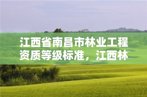 江西省南昌市林业工程资质等级标准，江西林业工程师评审条件