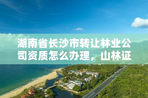 湖南省长沙市转让林业公司资质怎么办理，山林证转让