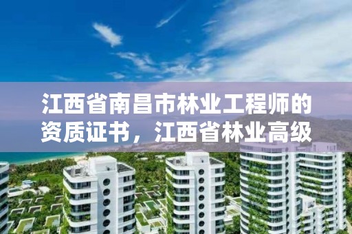 江西省南昌市林业工程师的资质证书，江西省林业高级工程师资格条件