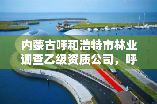 内蒙古呼和浩特市林业调查乙级资质公司，呼和浩特林业局