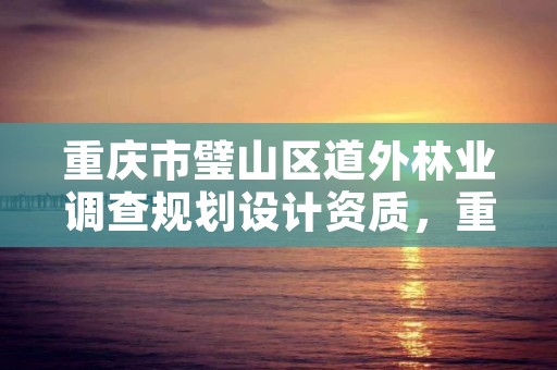 重庆市璧山区道外林业调查规划设计资质，重庆市璧山区道外林业调查规划设计资质公示