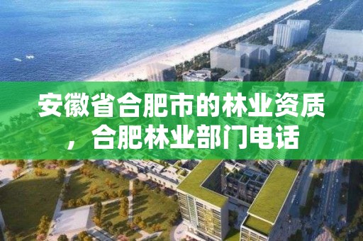 安徽省合肥市的林业资质，合肥林业部门电话