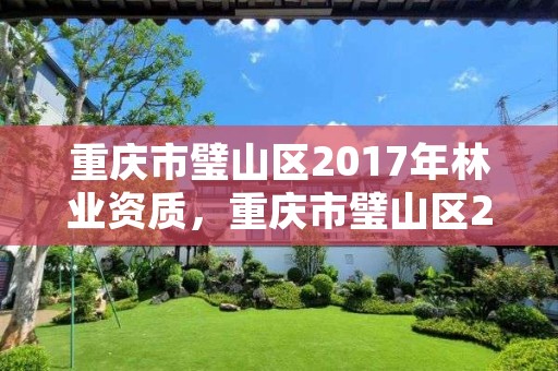 重庆市璧山区2017年林业资质，重庆市璧山区2017年林业资质证书查询