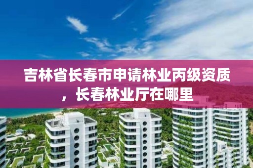 吉林省长春市申请林业丙级资质，长春林业厅在哪里