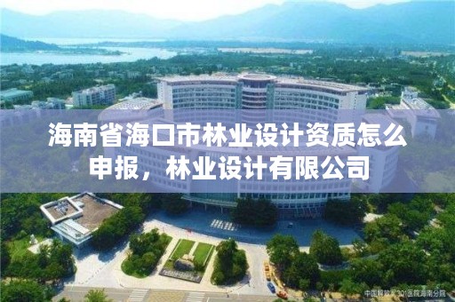 海南省海口市林业设计资质怎么申报，林业设计有限公司