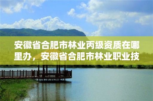 安徽省合肥市林业丙级资质在哪里办，安徽省合肥市林业职业技术学校