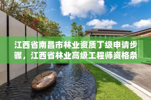 江西省南昌市林业资质丁级申请步骤，江西省林业高级工程师资格条件