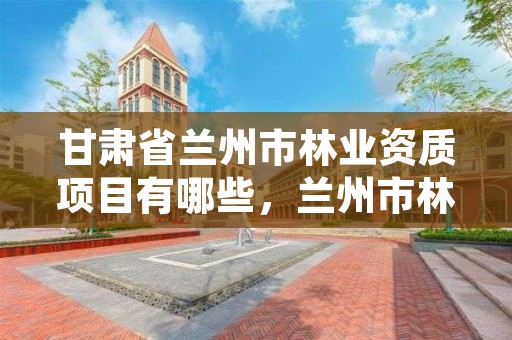 甘肃省兰州市林业资质项目有哪些，兰州市林业勘察设计院