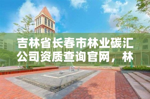 吉林省长春市林业碳汇公司资质查询官网，林业碳汇资源项目骗局