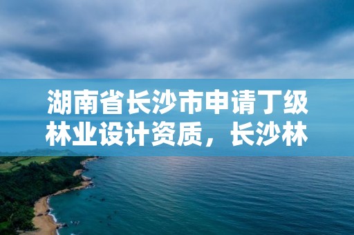 湖南省长沙市申请丁级林业设计资质，长沙林业设计院