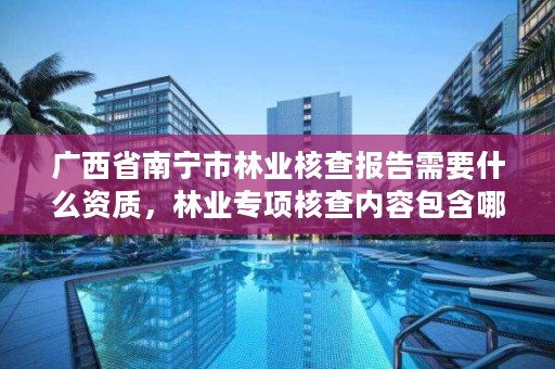 广西省南宁市林业核查报告需要什么资质，林业专项核查内容包含哪些