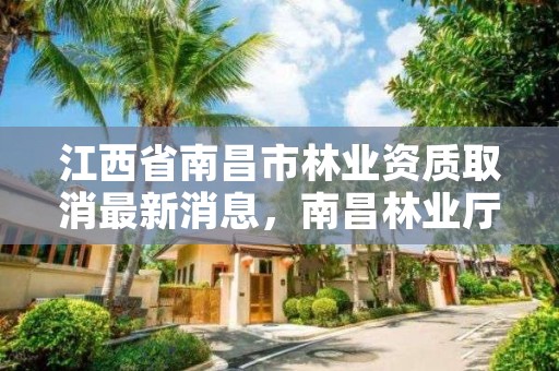 江西省南昌市林业资质取消最新消息，南昌林业厅