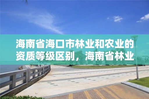 海南省海口市林业和农业的资质等级区别，海南省林业总公司待遇