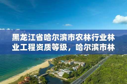 黑龙江省哈尔滨市农林行业林业工程资质等级，哈尔滨市林业局直属林场