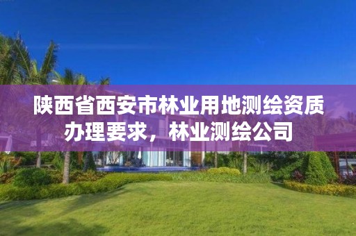 陕西省西安市林业用地测绘资质办理要求，林业测绘公司