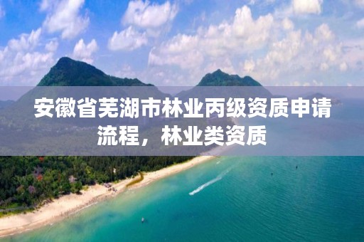 安徽省芜湖市林业丙级资质申请流程，林业类资质