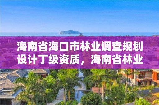 海南省海口市林业调查规划设计丁级资质，海南省林业调查规划院