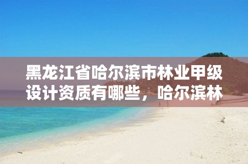 黑龙江省哈尔滨市林业甲级设计资质有哪些，哈尔滨林业公司