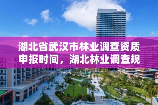 湖北省武汉市林业调查资质申报时间，湖北林业调查规划院附近租房