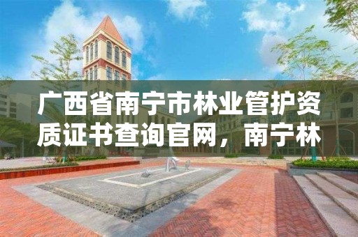 广西省南宁市林业管护资质证书查询官网，南宁林业公司