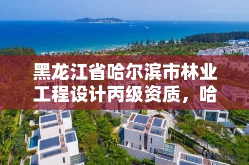 黑龙江省哈尔滨市林业工程设计丙级资质，哈尔滨市林业设计院