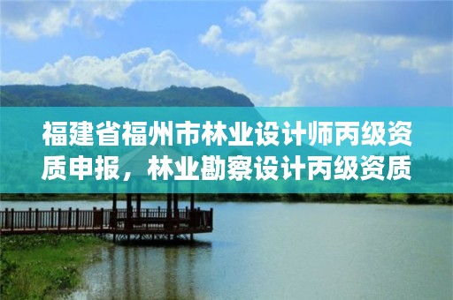 福建省福州市林业设计师丙级资质申报，林业勘察设计丙级资质