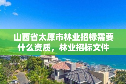 山西省太原市林业招标需要什么资质，林业招标文件