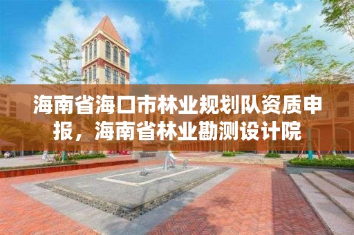 海南省海口市林业规划队资质申报，海南省林业勘测设计院