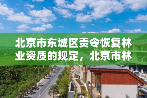 北京市东城区责令恢复林业资质的规定，北京市林业站