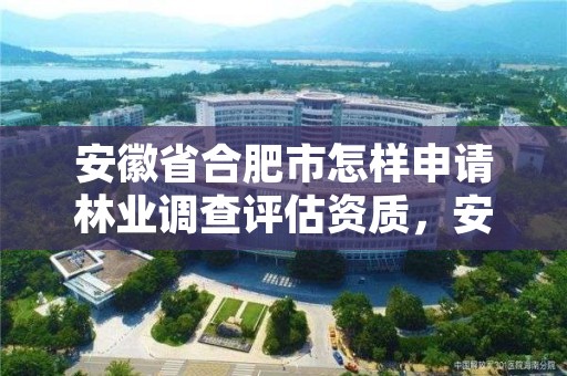 安徽省合肥市怎样申请林业调查评估资质，安徽林业评估咨询公司