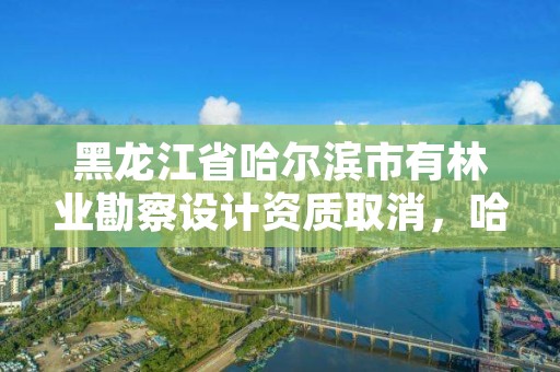 黑龙江省哈尔滨市有林业勘察设计资质取消，哈尔滨林业调查规划有限公司