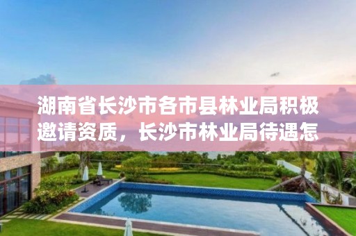 湖南省长沙市各市县林业局积极邀请资质，长沙市林业局待遇怎么样