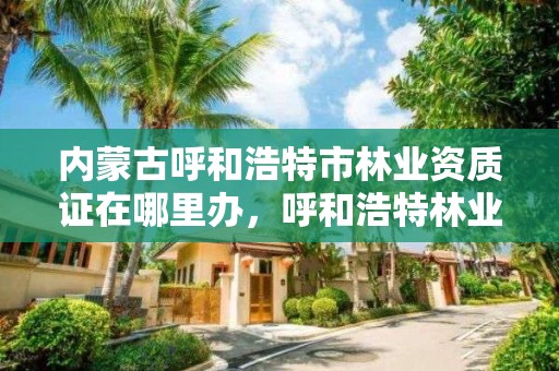 内蒙古呼和浩特市林业资质证在哪里办，呼和浩特林业厅在哪