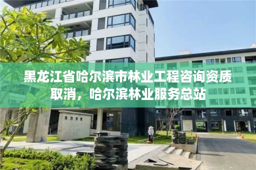 黑龙江省哈尔滨市林业工程咨询资质取消，哈尔滨林业服务总站