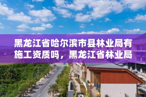 黑龙江省哈尔滨市县林业局有施工资质吗，黑龙江省林业局的工资一次是多少