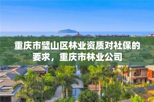 重庆市璧山区林业资质对社保的要求，重庆市林业公司