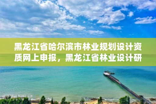 黑龙江省哈尔滨市林业规划设计资质网上申报，黑龙江省林业设计研究院资质