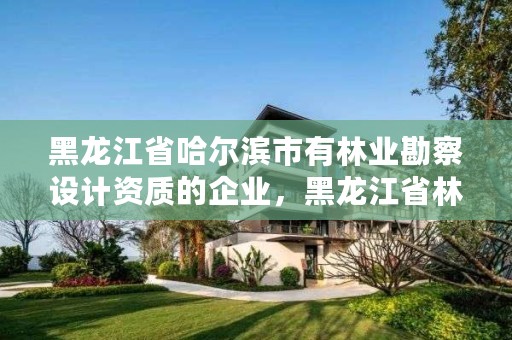 黑龙江省哈尔滨市有林业勘察设计资质的企业，黑龙江省林业设计研究院资质