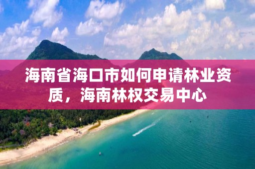 海南省海口市如何申请林业资质，海南林权交易中心