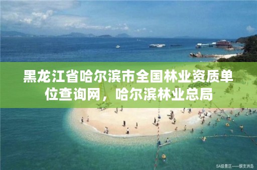 黑龙江省哈尔滨市全国林业资质单位查询网，哈尔滨林业总局