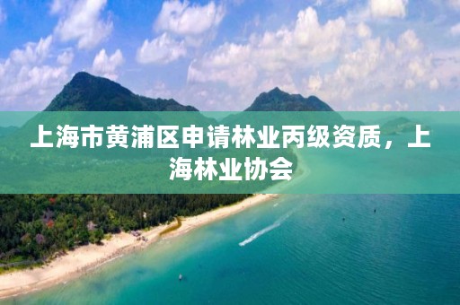 上海市黄浦区申请林业丙级资质，上海林业协会