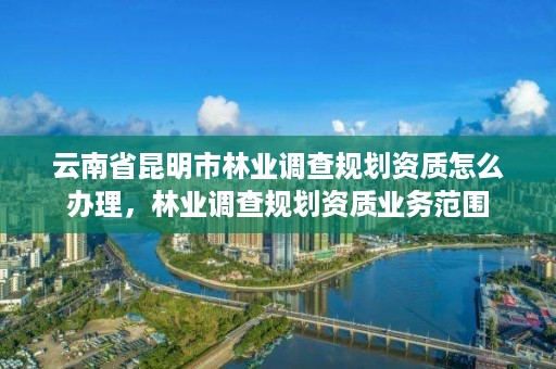 云南省昆明市林业调查规划资质怎么办理，林业调查规划资质业务范围